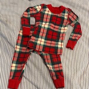 Hanna Andersson Festive Plaid Kids Pajama Set